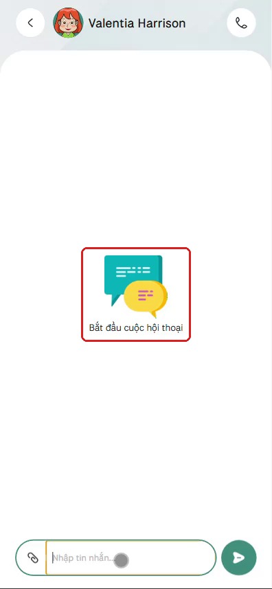 Hội thoại mới chưa có tin nhắn