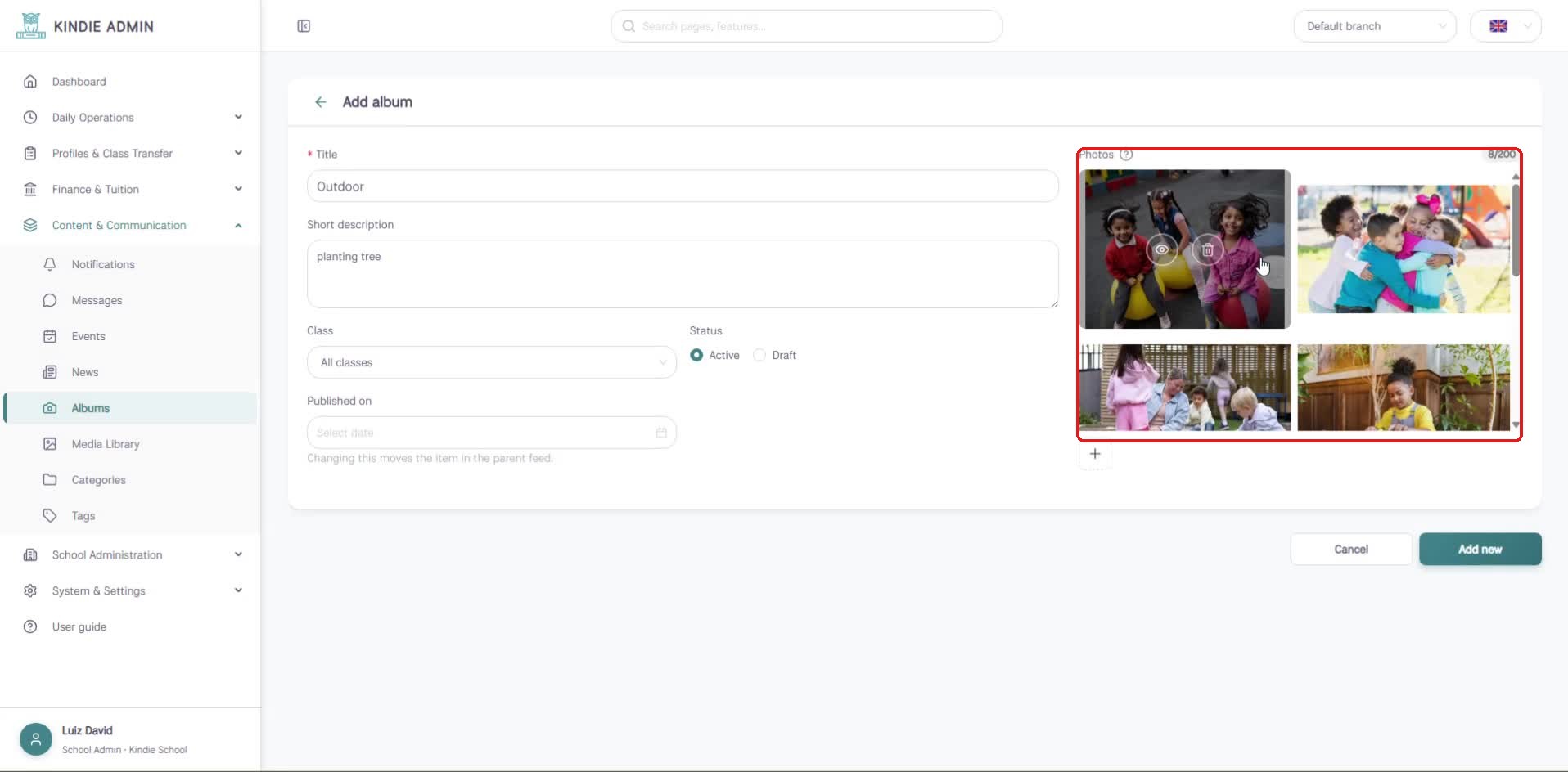 Album form