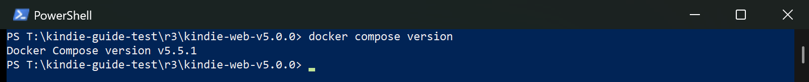 Docker version check