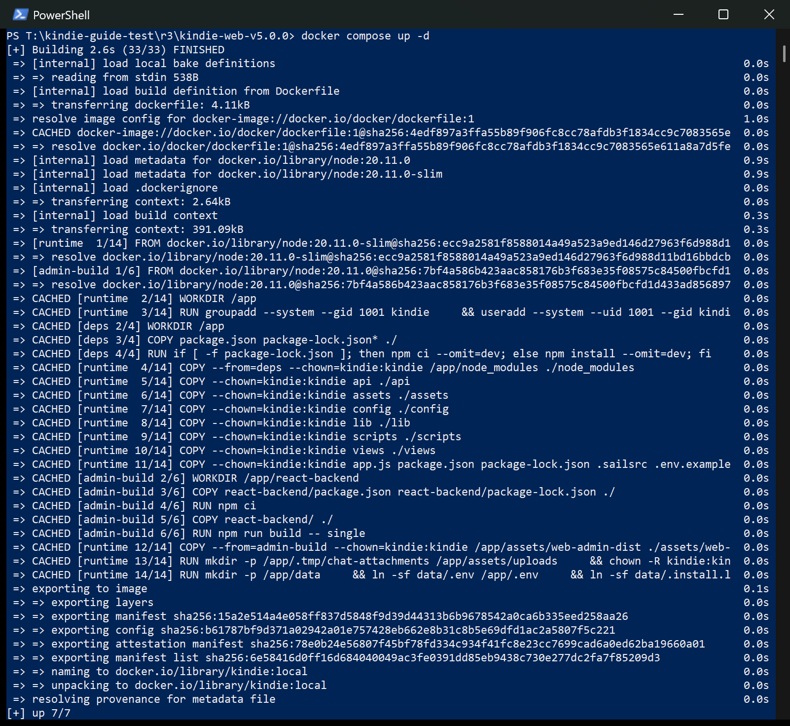 Restore: start again, command